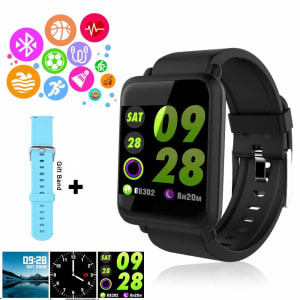 Smartwatch Pulsera Inteligente, LETTURE reloj inteligente deportivo 1.3" IPS Pantalla, IP67 Impermeable smartband monitor de actividad Rastreador de fitness